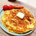 みかとゆき's cooksnap of when they made 卵の風味香る★もちもち一人分ホットケーキ.
