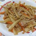 ホワイトフレンド's cooksnap of when they made ステラレナイ料理★大根の皮のキンピラ.