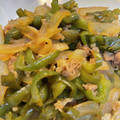 もんち222's cooksnap of when they made 簡単！ピーマンと玉ねぎのそぼろ！.