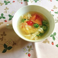 yesmama's cooksnap of when they made ★トマトとオクラと卵のふわふわ中華スープ.