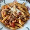 在宅勤務のおじさん's cooksnap of when they made ひき肉＆トマト缶のミートソース・ペンネ.