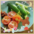 海理ママ's cooksnap of when they made ミニトマト種が出ない切り方＊トマト切り方.