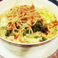 ダッフィーニーうに's cooksnap of when they made そうめんアレンジ☆ピリ辛ごま豆乳麺.