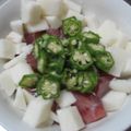 ＊レック＊'s cooksnap of when they made マグロ&長いも＆オクラのねばねば和え.