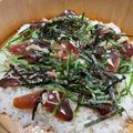 okamelove's cooksnap of when they made カツオの手ごね寿司.