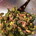 mameaki's cooksnap of when they made ゴーヤとキュウリの酢の物.