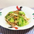 horseland's cooksnap of when they made 豚肉とキャベツ、もやしの野菜炒め.