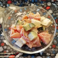 ☆hikonyan☆'s cooksnap of when they made はんぺんときゅうりのわさびマヨ和え.