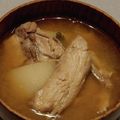 N_hiron's cooksnap of when they made はまちのアラの味噌汁.