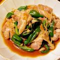 t0mt0mt0m's cooksnap of when they made 鶏肉とピーマンとしめじのオイスターソース.