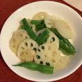 caruga's cooksnap of when they made れんこんとインゲンの黒胡椒ソテー.