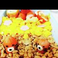 シマリスほっぺ's cooksnap of when they made もぐらたたき弁当☆キャラ弁.
