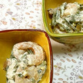 ヌーシ's cooksnap of when they made オクラとエビの胡麻ネギマヨ和え.