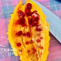 ねっちゃんっ's cooksnap of when they made 完熟ゴーヤのびっくりデザート♪.