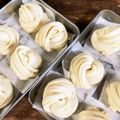 カズ形33's cooksnap of when they made モチモチ。手軽な花巻.