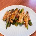 エル♀'s cooksnap of when they made くるくる簡単！節約☆オクラの豚バラ巻き♡.