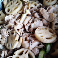 クックLM495I☆'s cooksnap of when they made 簡単！れんこんと豚バラの甘辛炒め♡.