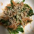 お願いひつじ's cooksnap of when they made 大根のチョジャン(韓国酢味噌)ナムル.