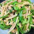 陸ケミ's cooksnap of when they made 大豆のお肉で★ご飯がススム青椒肉絲！.