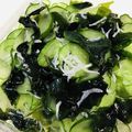 陸ケミ's cooksnap of when they made 簡単常備菜にも生ワカメとキューリの酢の物.