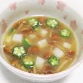 もぐ・ω・くま's cooksnap of when they made なめこ・長芋・オクラのお味噌汁.
