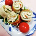 みっちゃん❇️68's cooksnap of when they made 簡単ささ身・梅・大葉・竹輪巻き.