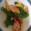 mantacarp's cooksnap of when they made 鮭とピーマンの胡麻甘酢漬け.