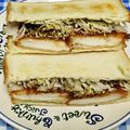 ととろ＆めい's cooksnap of when they made 豚カツリメイク→カツサンド.