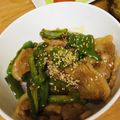 popolare's cooksnap of when they made 簡単！豚バラ肉とピーマンのこってり炒め♪.