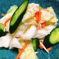 sumomokaka's cooksnap of when they made キャベツとキュウリのしょうが入り浅漬け.