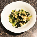 Oxnard_KK's cooksnap of when they made きゅうりとワカメとツナの和え物。.