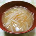papepo☆'s cooksnap of when they made シンプル★もやしのお味噌汁.