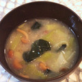 tikariri's cooksnap of when they made 和食に＊なめこと小松菜と長ネギのお味噌汁.