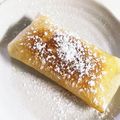 kinniko's cooksnap of when they made もチーズあんこ春巻きスイーツ☆.