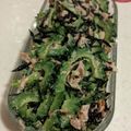しらたまこむぎ's cooksnap of when they made ゴーヤとツナとひじきの梅おかかサラダ.