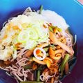 kinniko's cooksnap of when they made 〚 なめことろろぶっかけそば 〛.