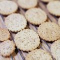 mimi☆ko's cooksnap of when they made ハーベスト風＊白胡麻クッキー.