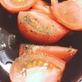 seacomet's cooksnap of when they made 1分おつまみ「トマトだけカプレーゼ」.