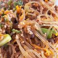 だいこん's cooksnap of when they made 15分以内☆レンジで簡単！春雨チャプチェ.