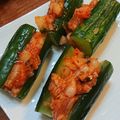 twママ's cooksnap of when they made きゅうりとキムチで　オイキムチ風.