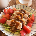 ちリ☆'s cooksnap of when they made レンジで蒸し鶏の棒棒鶏風.