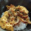 こうちまmama's cooksnap of when they made うなぎの蒲焼リメイク*うなたま丼*.