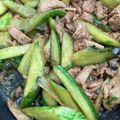 クックESEJVB☆'s cooksnap of when they made 豚バラ肉ときゅうりの中華炒め！.