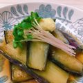 オウジリリノエ's cooksnap of when they made めんつゆに蜂蜜☆茄子の素揚げ煮浸し.