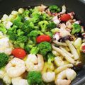 わかとみーの母's cooksnap of when they made 簡単☆魚介とブロッコリーのアヒージョ.