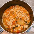 ぽんゆり3's cooksnap of when they made 簡単！あったかキムチうどん♪.