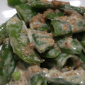 ヨシヨッシー's cooksnap of when they made スナップエンドウマヨごま和え.