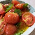 xoerikoxo's cooksnap of when they made 天才！と言われたトマトとバジルのマリネ.