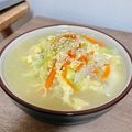＊＊めろん＊＊'s cooksnap of when they made ランチ♡手作りスープでほかほか塩ラーメン.