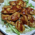 55才のおじさん's cooksnap of when they made 簡単★絶品★冷凍鶏胸肉使用の生姜焼き.